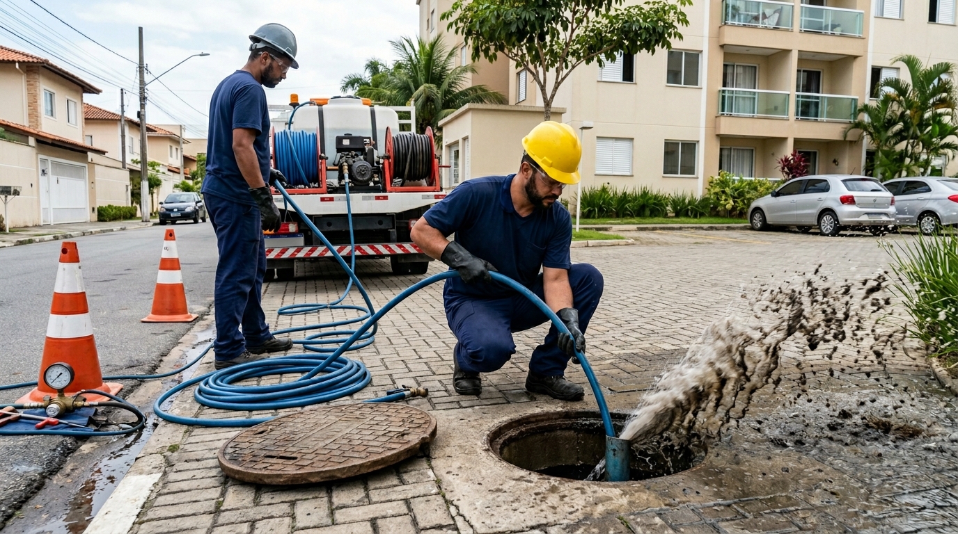 Desobstrução com Alta Pressão em Maringá‑PR